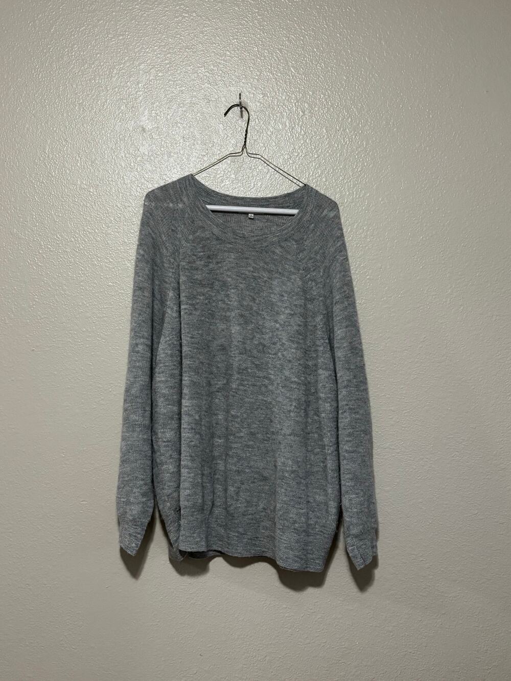 Women’s Madewell Heather Gray Alpaca Sweater. Soft Lightweight, size 3X